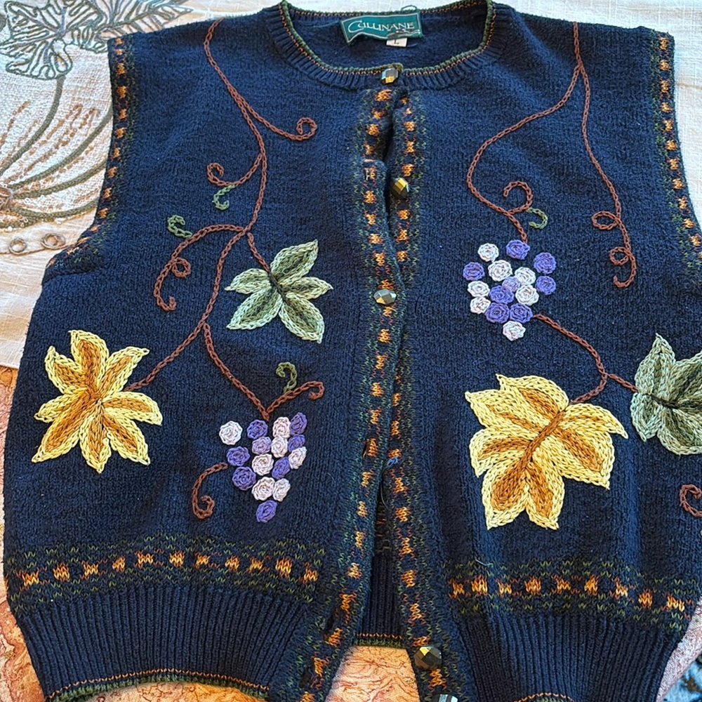 Embroidered vest by Cullinane